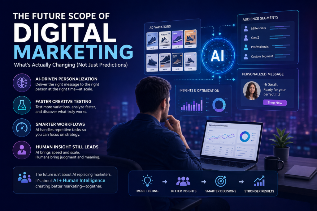 The Future Scope of Digital Marketing: What’s Actually Changing In(Not Just Predictions)